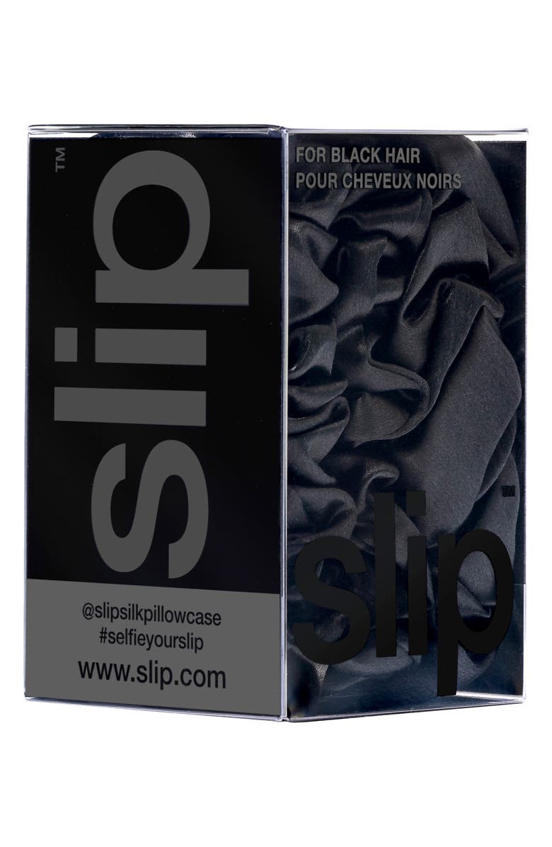 slip 3-Pack Large & Small Silk Scrunchie Set, Alternate, color, Black