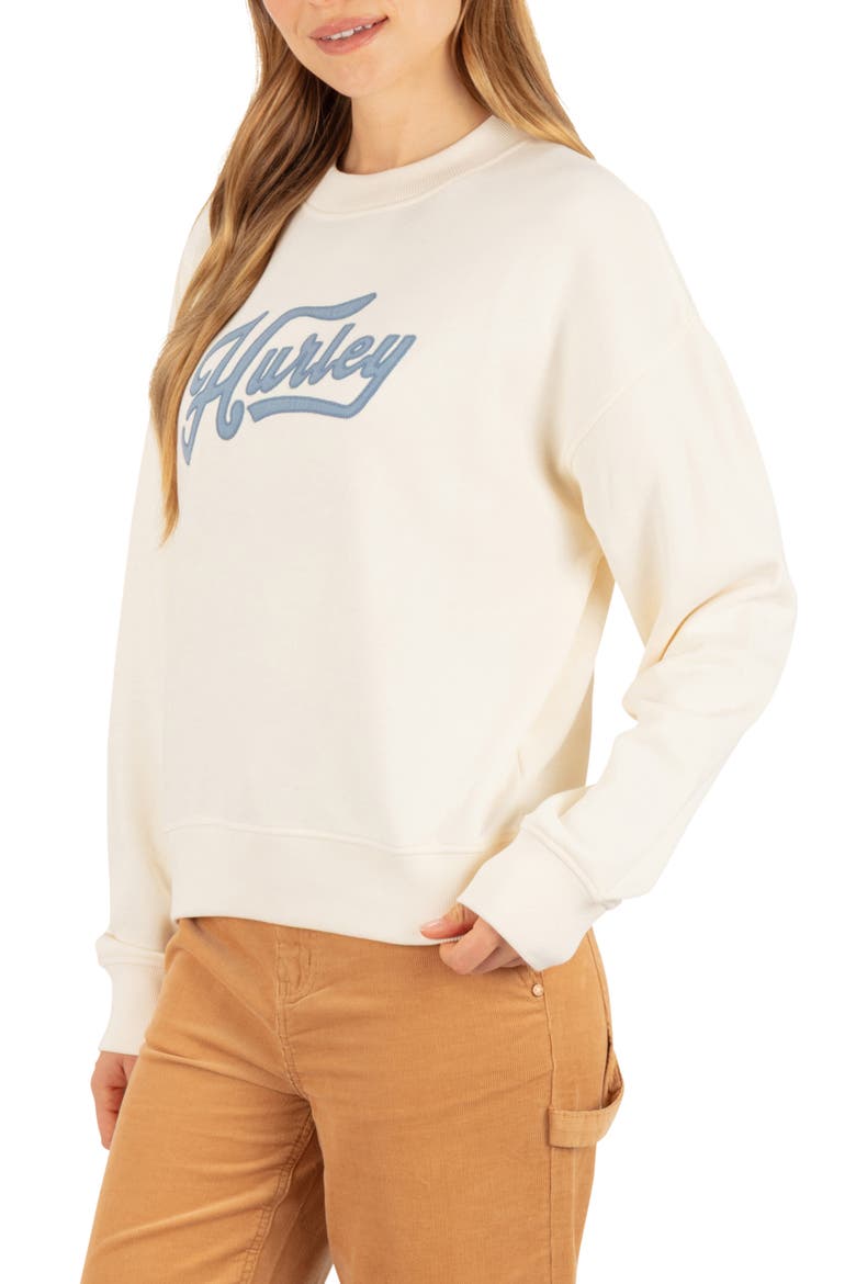 Pennant Graphic Sweatshirt, Alternate, color, CREAM