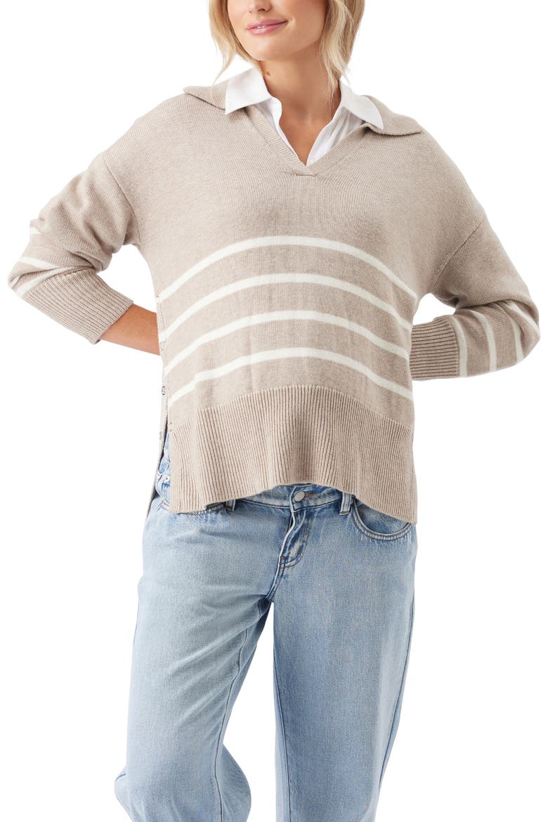 Lori Nursing Knit, Main, color, Latte / Chalk