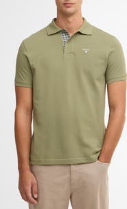 Barbour Regular Fit Tartan Piqué Polo