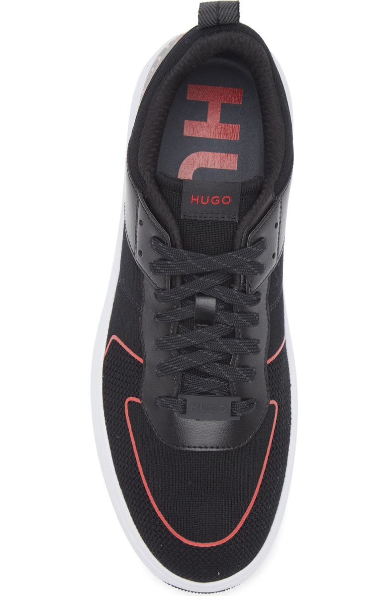 BOSS Kilian Tennis Sneaker, Alternate, color, Black/ Red