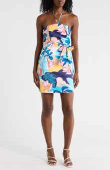 Tori Richard A New Day Poppy Mini Halter Dress