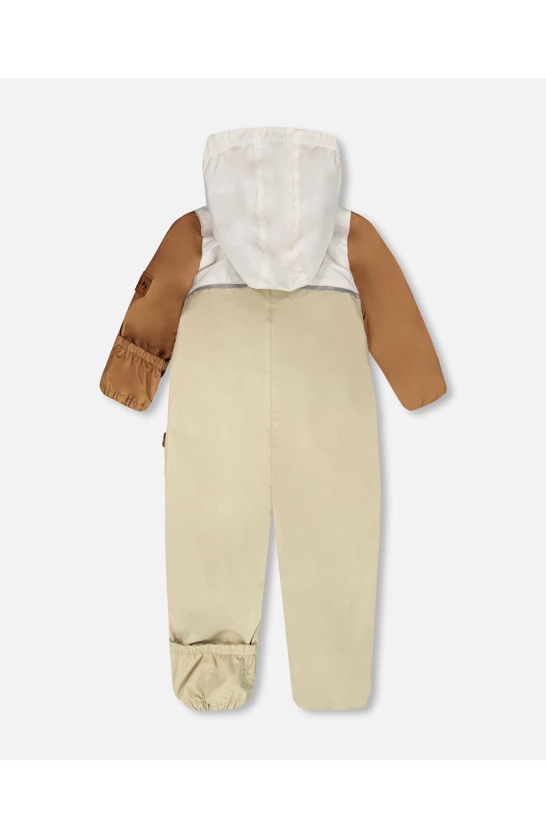 Deux par Deux Mid-Season One-Piece Outerwear with Hat, Alternate, color, Beige