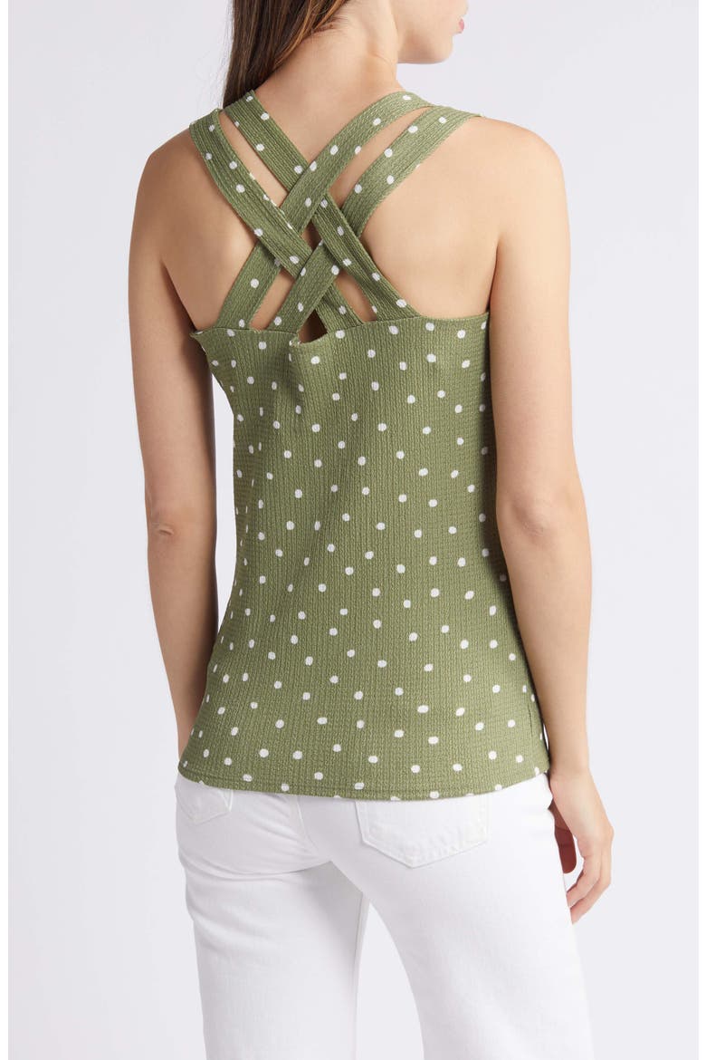 Crisscross Tank Top, Alternate, color, SAGE