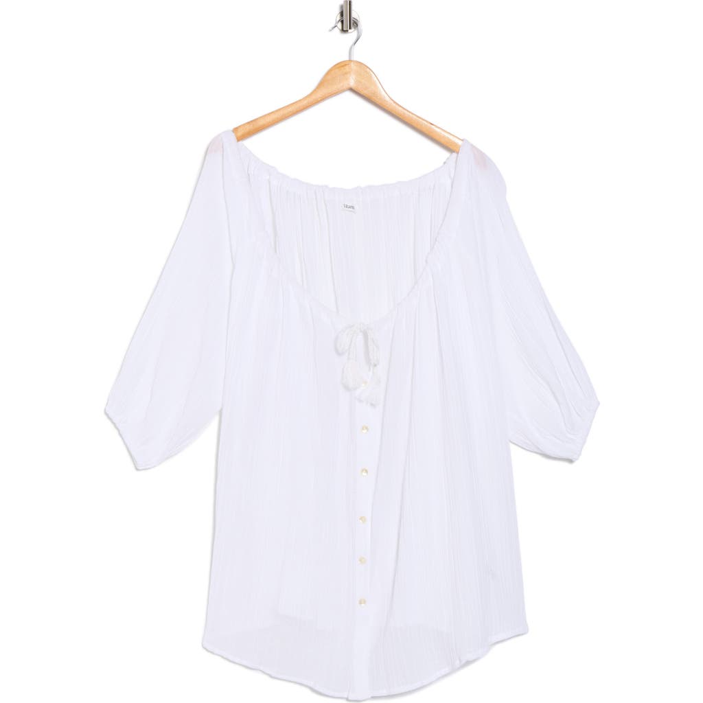 Vitamin A ® Costa Cover-up Shirtdress In White