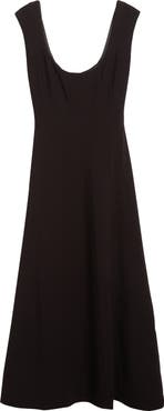 STAUD Cap Sleeve Midi Dress