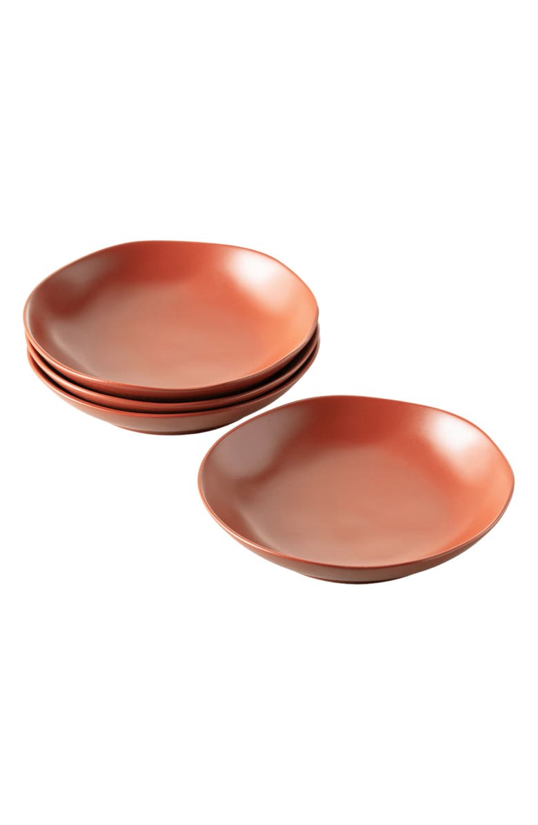 Fortessa Heirloom Set of 4 Ceramic Coupe Bowls, Main, color, Terracotta