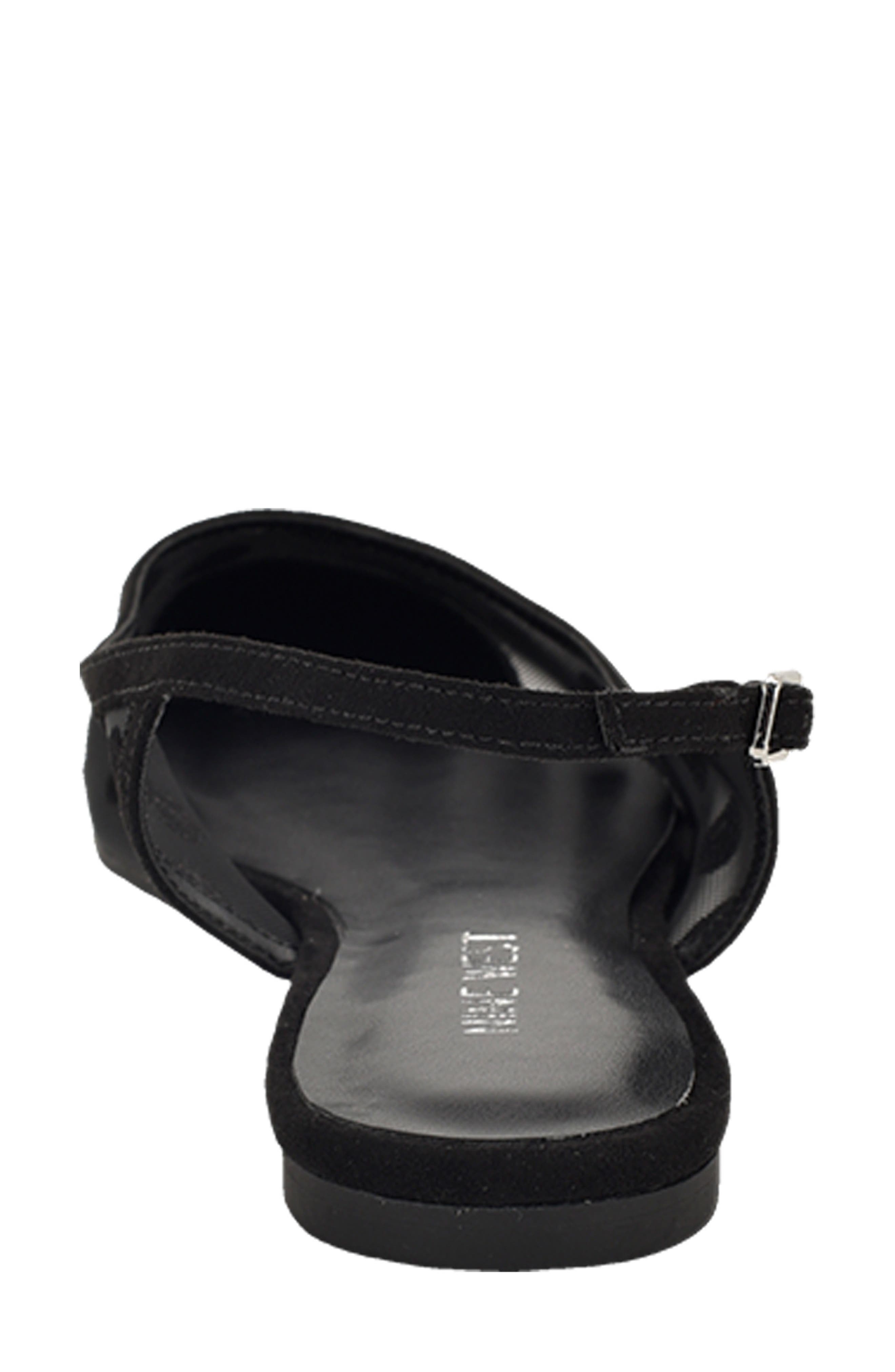 Nine West Brin Mesh Slingback Flat, Alternate, color, Black Dots Mesh