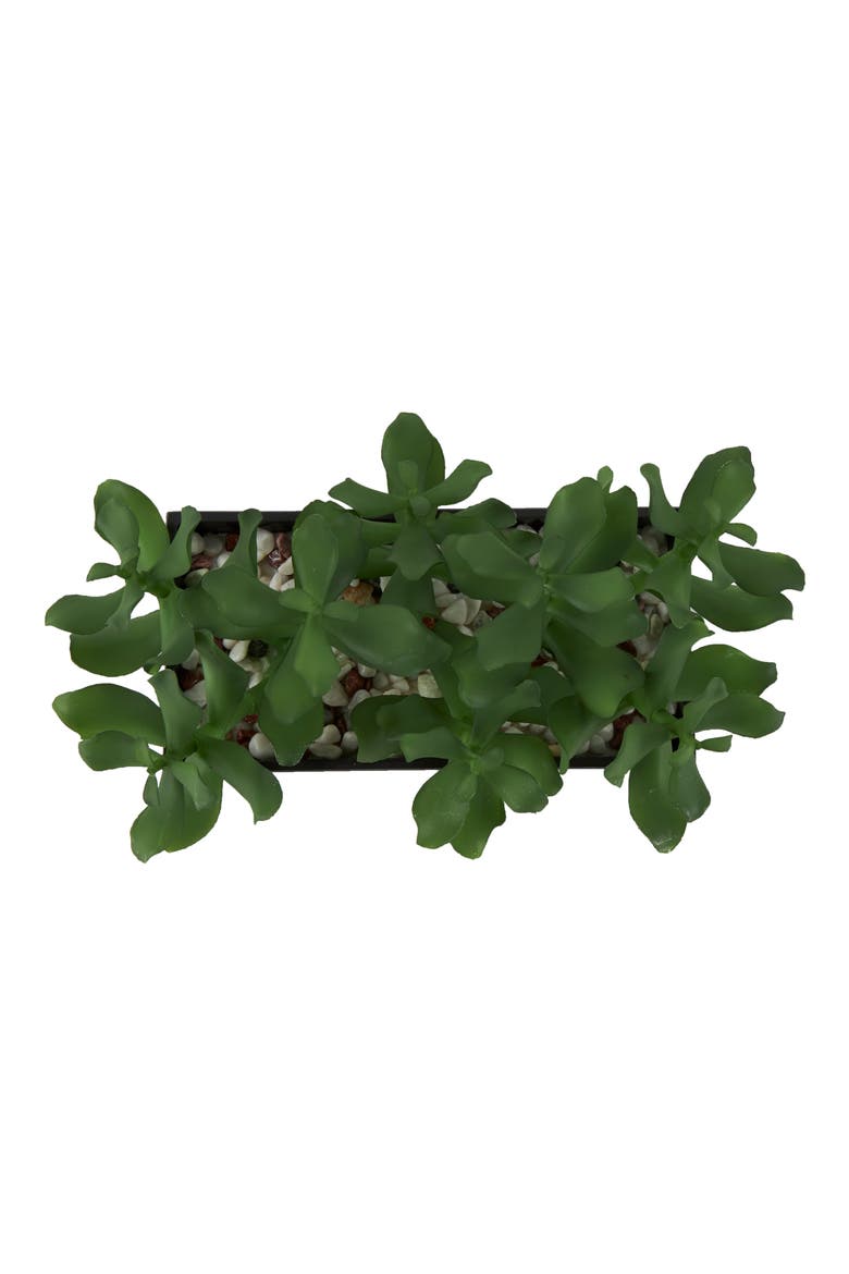 Green Faux Foliage Artificial Potted Plant, Alternate, color, GREEN