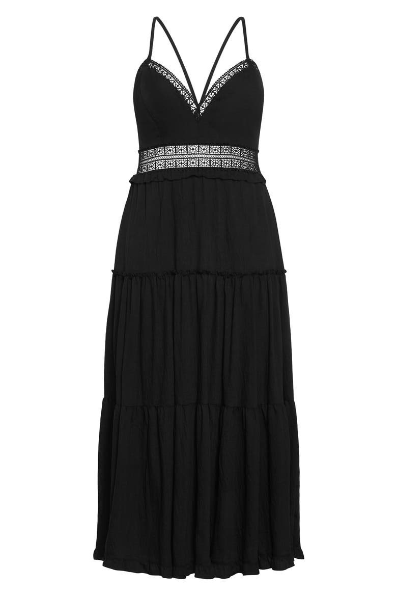 Aura Maxi Dress, Alternate, color, BLACK