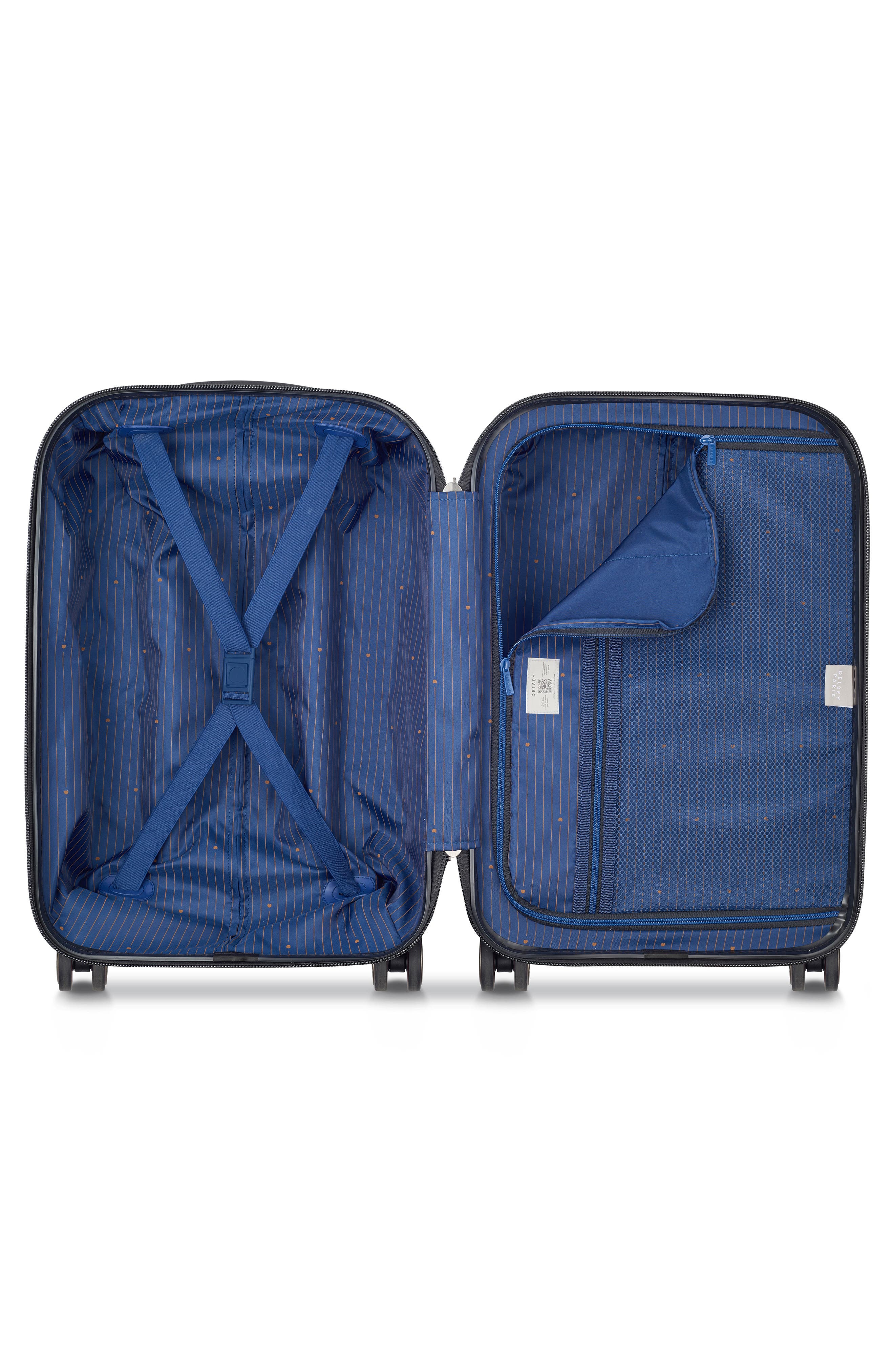 DELSEY Flanerie 22-Inch Hardside Carry-On Luggage, Alternate, color, Black