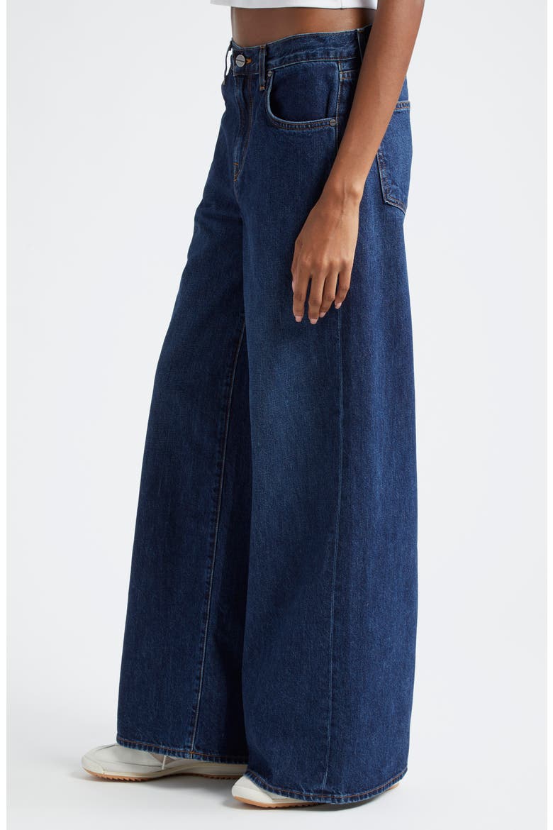 Tiny Dancer High Waist Wide Leg Jeans, Alternate, color, DARK WASH