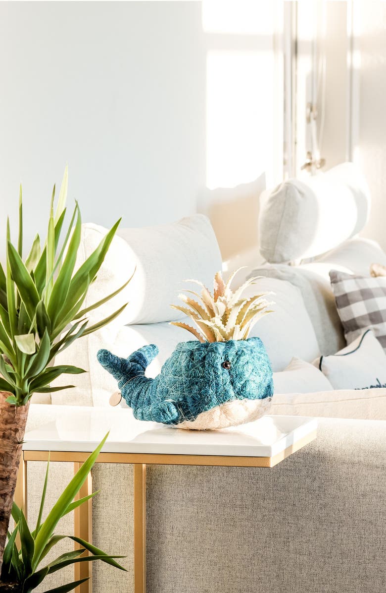 LIKHA Aquatic Animal Coco Coir Planters, Alternate, color, Blue