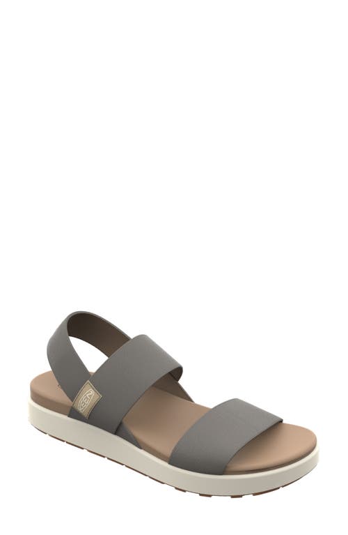 Keen Elle Womens Flat Platform Slingback Sandals In Brindle/birch