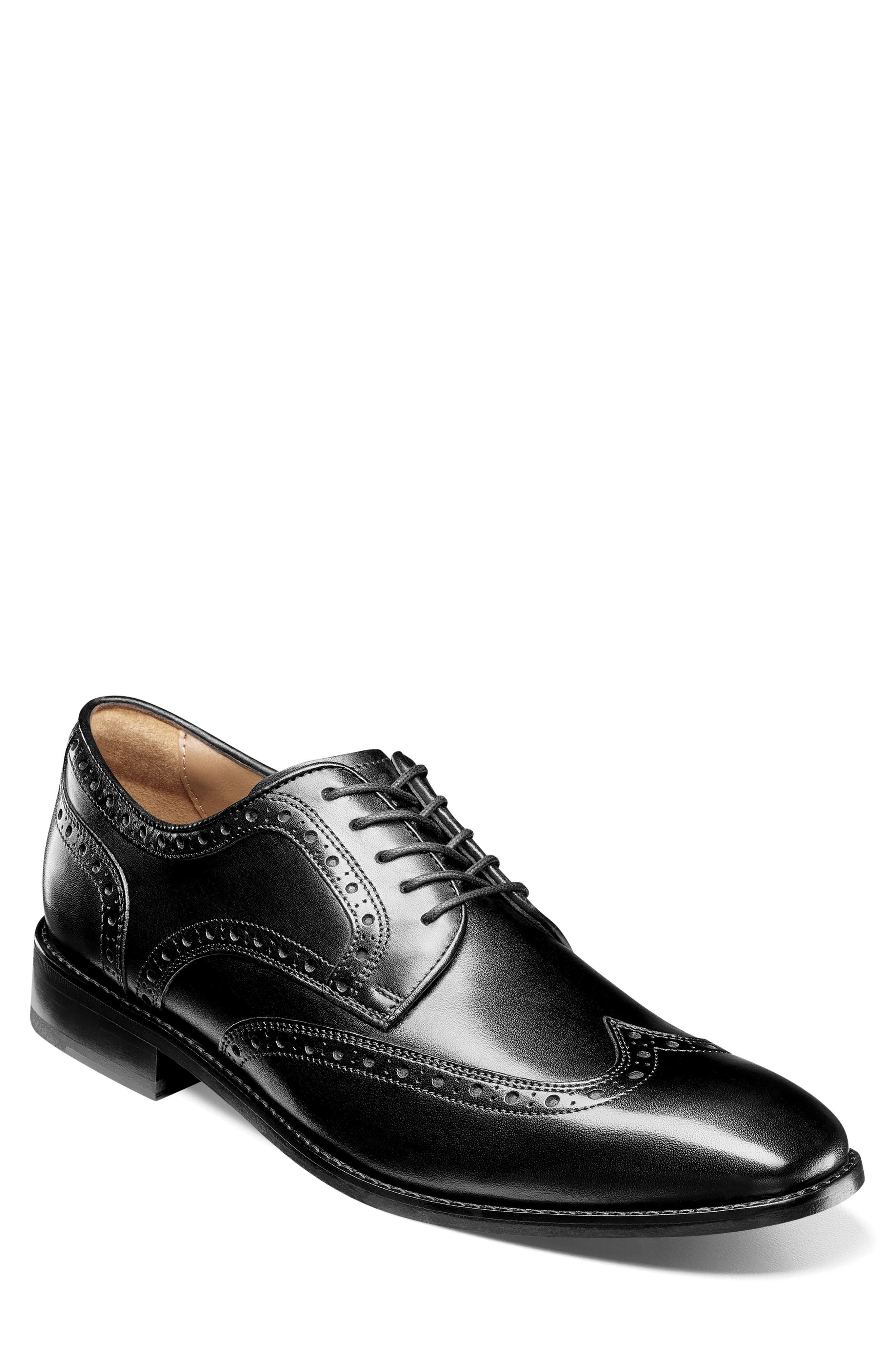 Conetta Wingtip Derby, Main, color, BLACK
