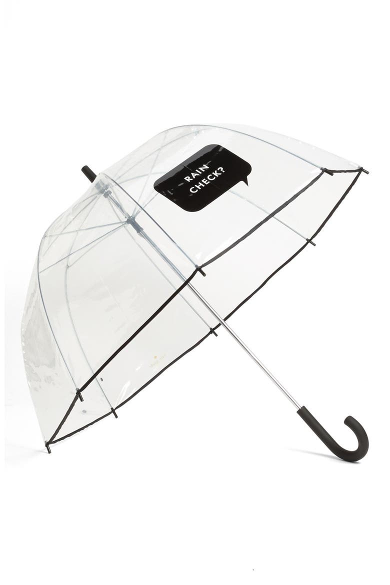 'rain check' umbrella, Main, color, BLACK/ WHITE
