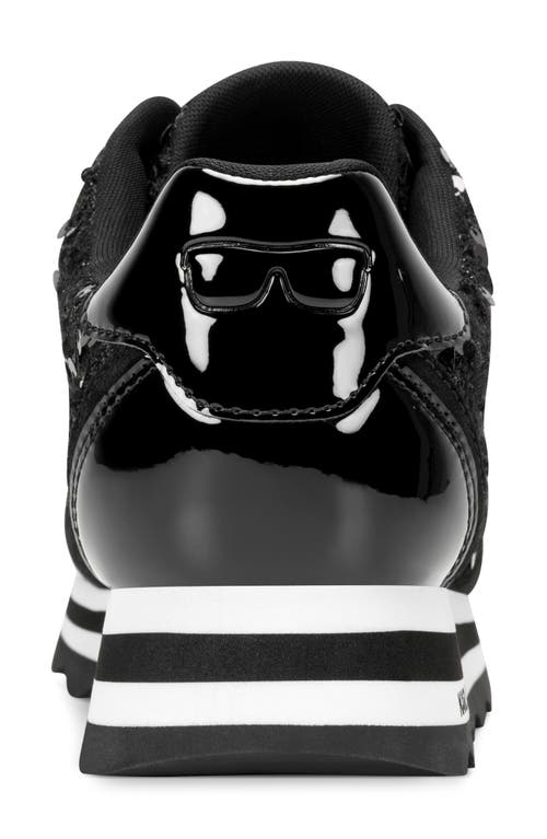 Karl Lagerfeld Paris Meade Platform Sneaker In Black