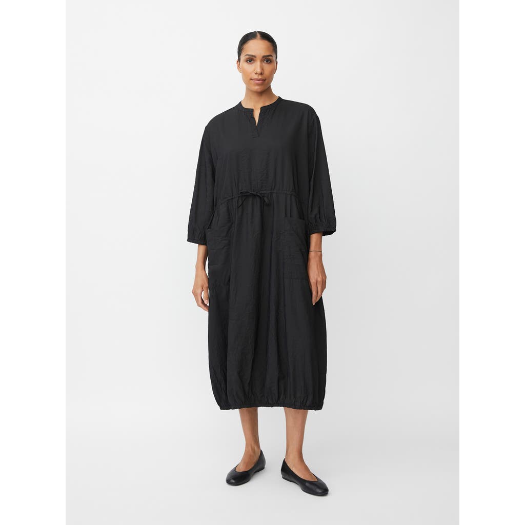 Masai Copenhagen Manymosa 3/4 Sleeve Loose Fit Midi Dress In Black
