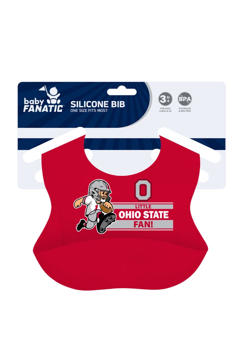 Ohio State Buckeyes - NCAA Silicone Bib, Alternate, color, Red