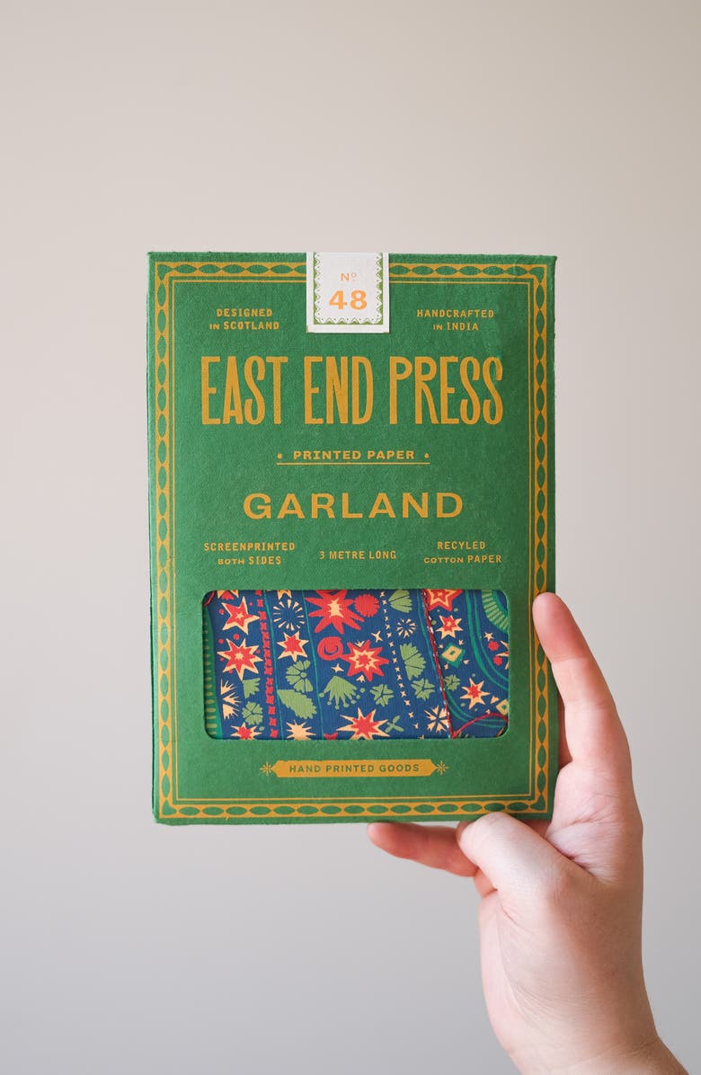 East End Press Paper Christmas Sweaters Sewn Garland, Alternate, color, Mixed