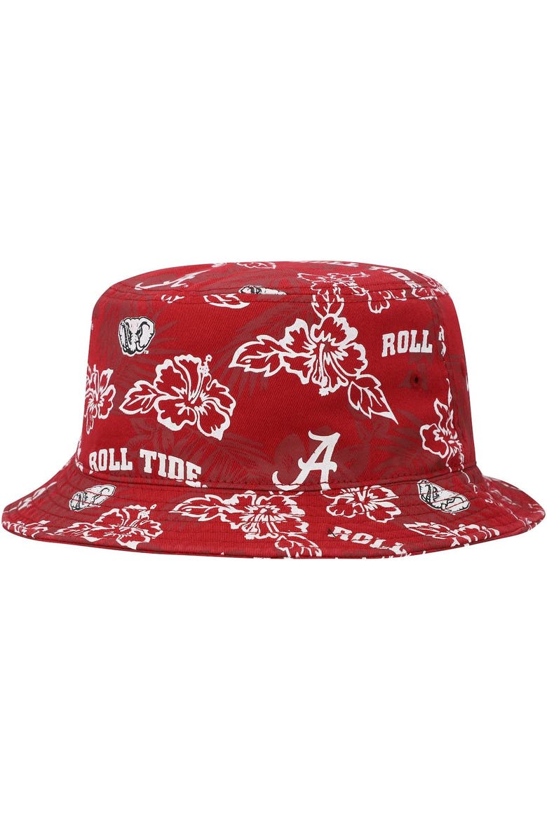 Men's Reyn Spooner Crimson Alabama Crimson Tide Floral Bucket Hat, Main, color, Crimson