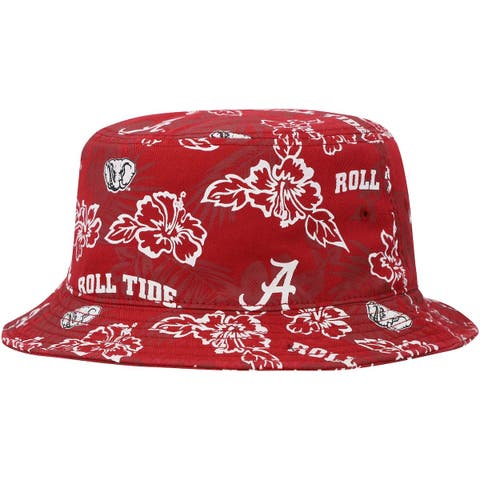 Men's Reyn Spooner Crimson Alabama Crimson Tide Floral Bucket Hat