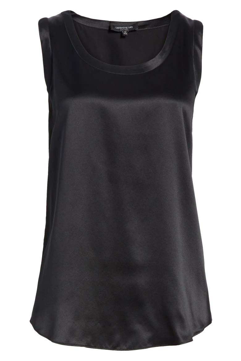 Perla Reversible Silk Blouse, Alternate, color, BLACK