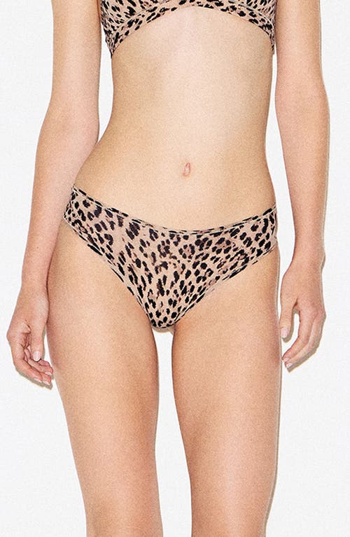 Skims Fits Everybody High-cut Cheeky Briefs In Animal Print
