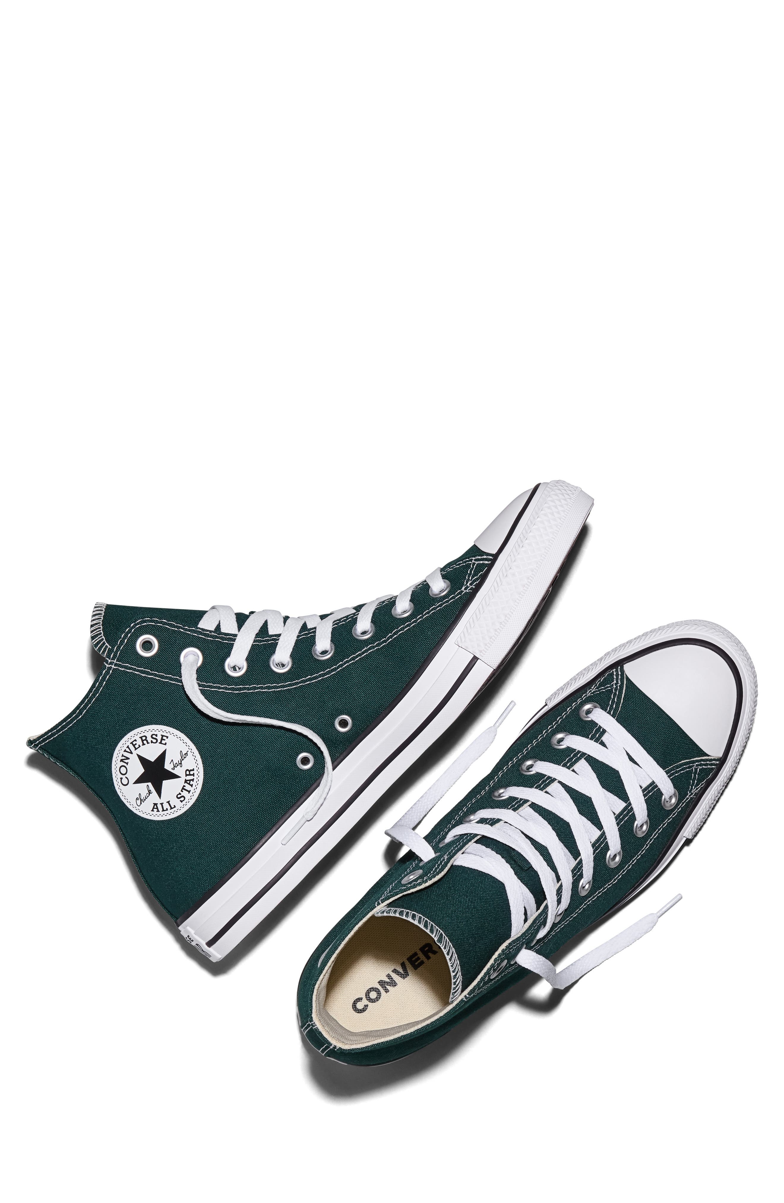 Chuck Taylor All Star High Top Sneaker, Alternate, color, STEELY PINE