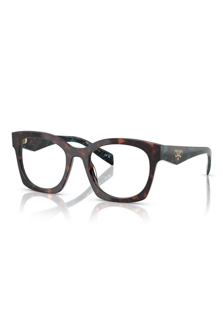 52mm Square Optical Glasses, Alternate, color, BROWN TORTOISE