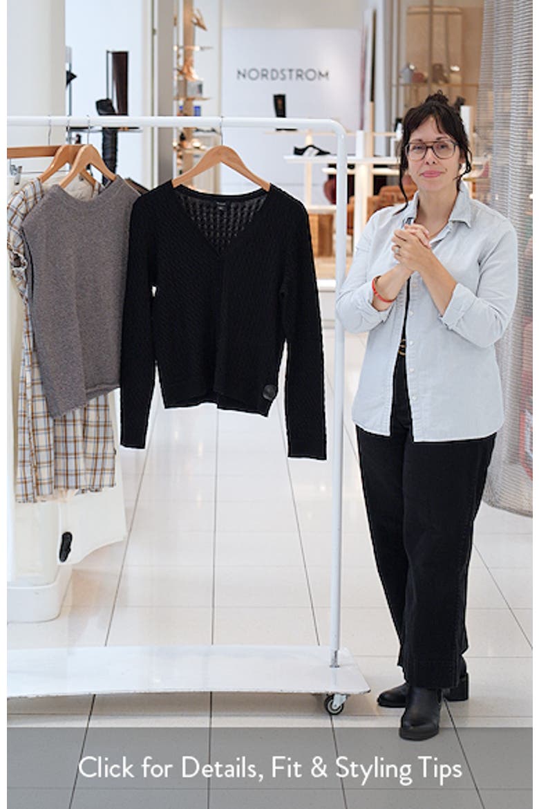 Cable Stitch V-Neck Cardigan video