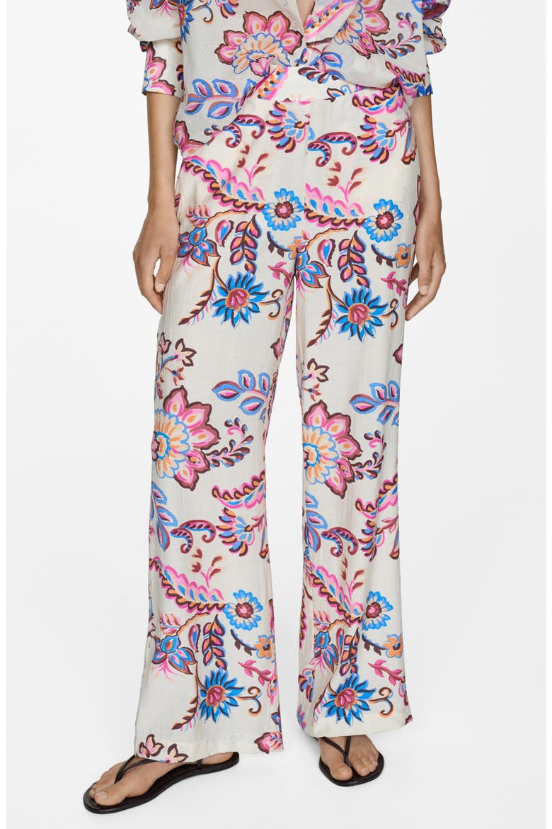 Floral Pants, Main, color, ECRU