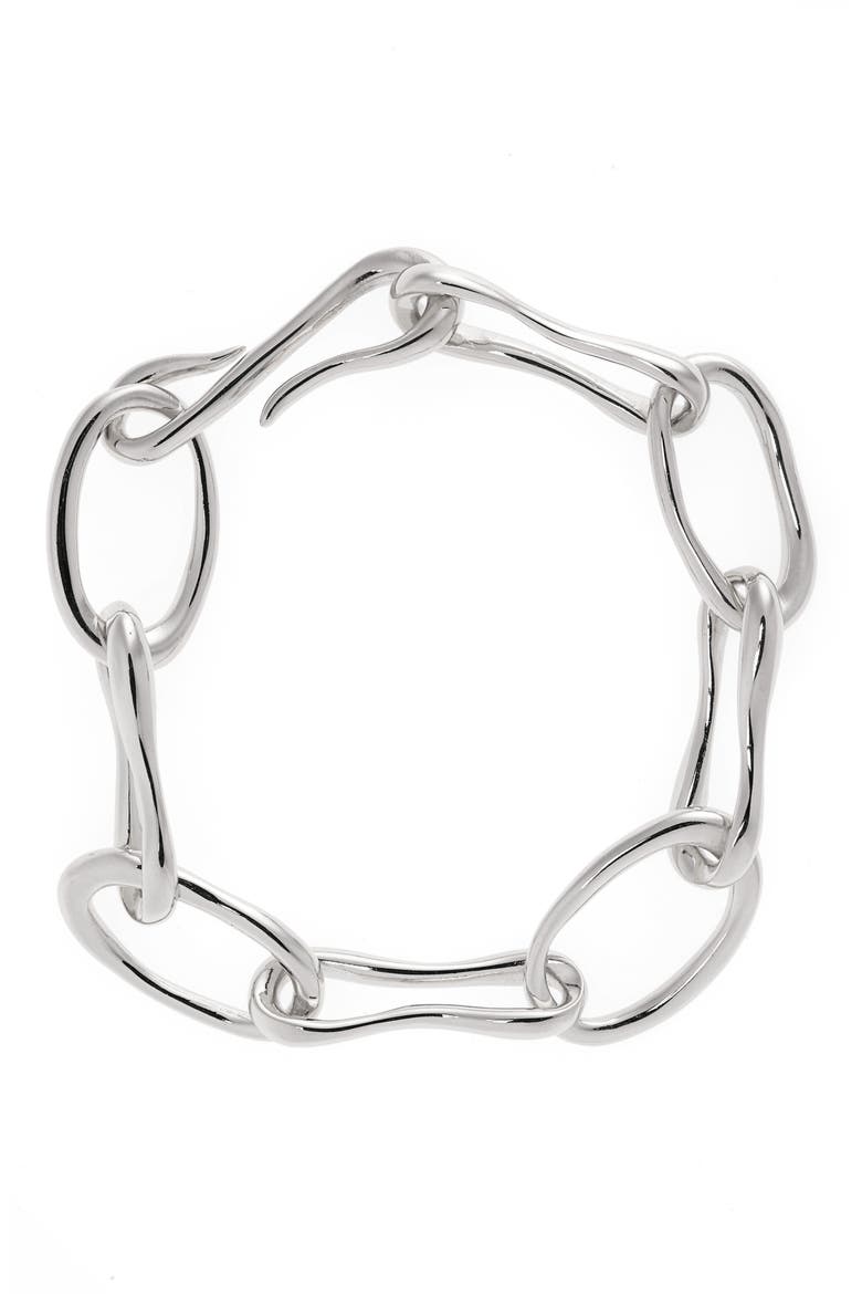 Roman Chain Bracelet, Main, color, STERLING SILVER