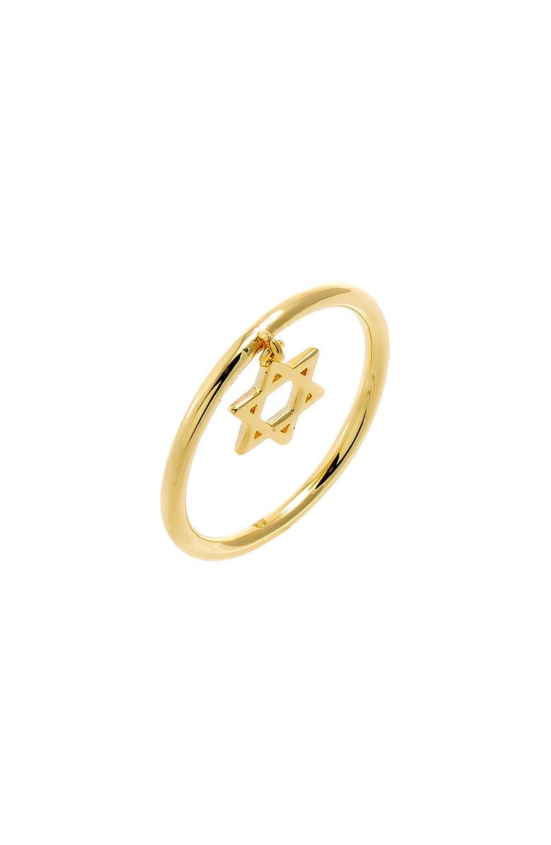 BY ADINA EDEN Star Of David Charm Ring, Main, color, Gold