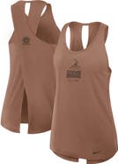Nike Women's Nike Brown Cleveland Browns Glory Crisscross Performance Tank Top