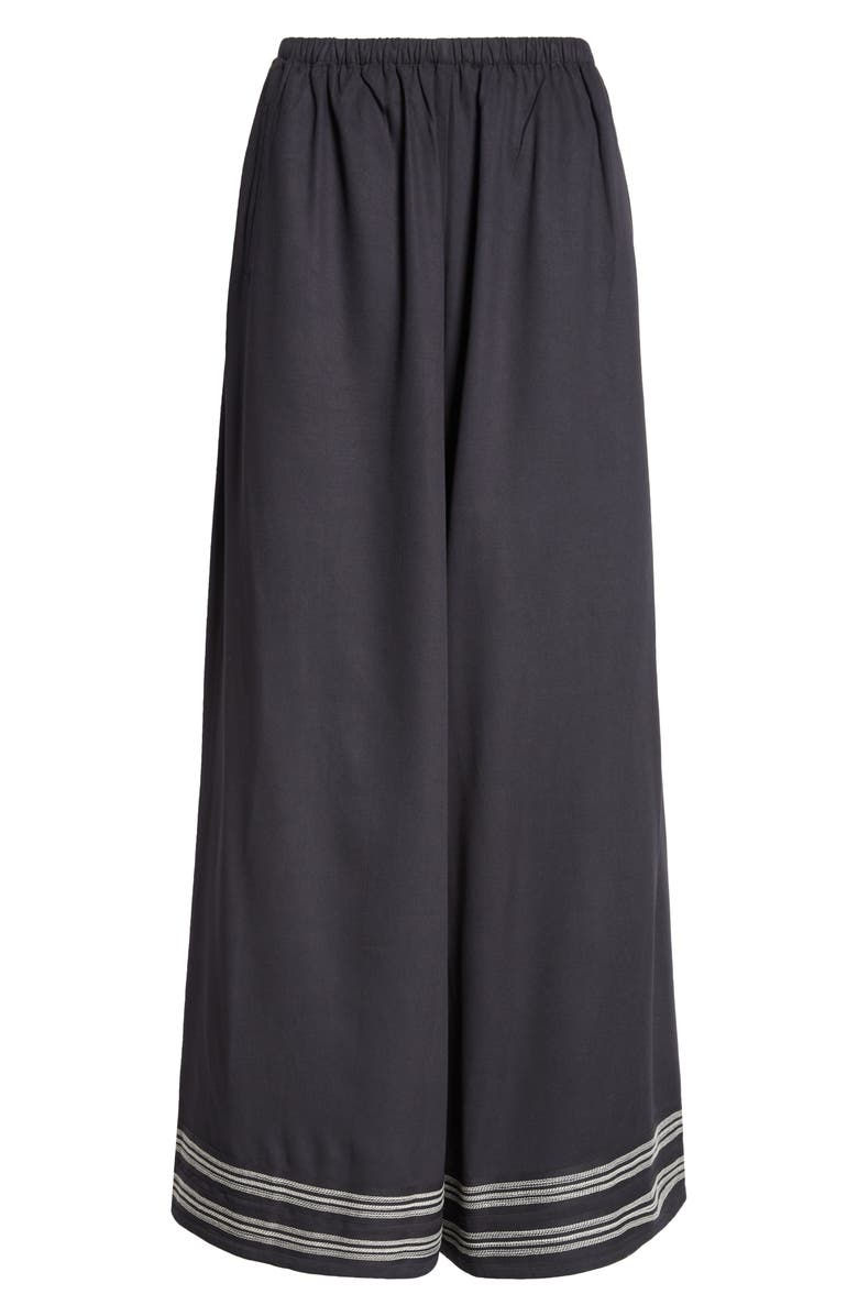 Bode Mathilde Wide Leg Trousers, Alternate, color, 