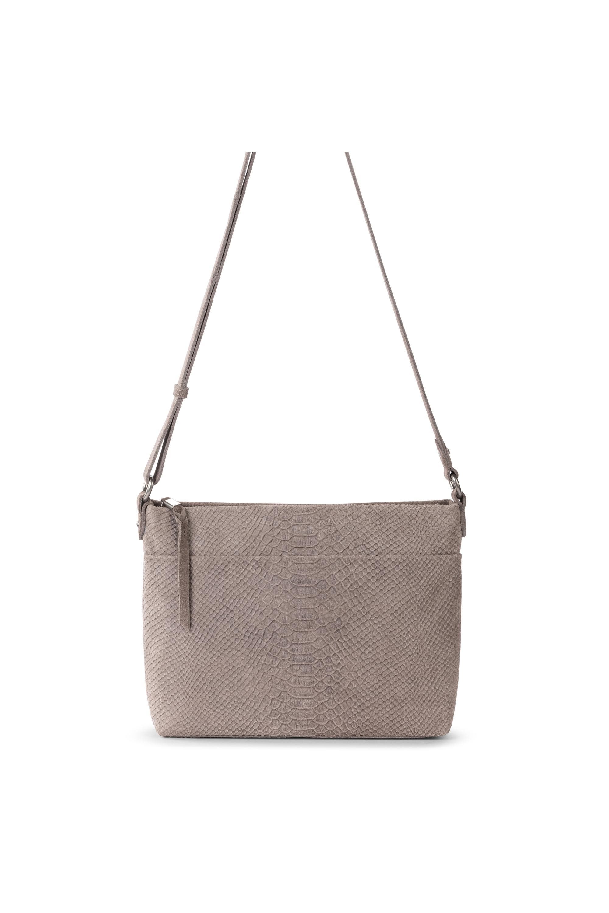 Melrose Crossbody Leather Bag, Alternate, color, Mushroom Croco Suede