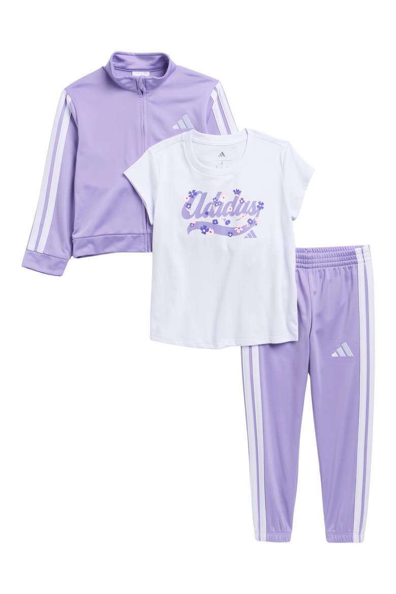 Kids' T-Shirt and Tricot Track Suit 3-Piece Set, Main, color, MAGIC LILAC