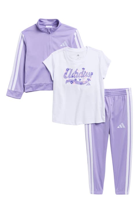 Kids' T-Shirt and Tricot Track Suit 3-Piece Set