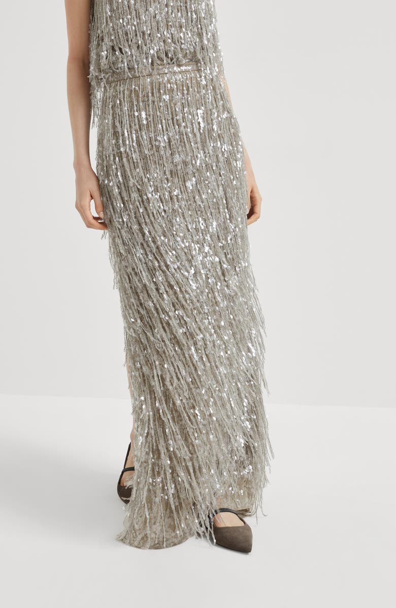 Brunello Cucinelli Column Couture skirt, Alternate, color, 