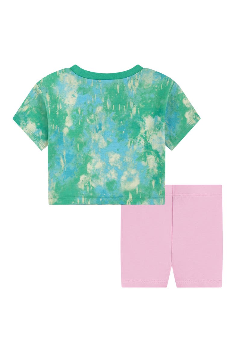 Boxy Graphic T-Shirt & Bike Shorts Set, Alternate, color, PINK RISE