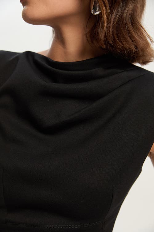 Karen Millen Petite Premium Tailored Midi Dress In Black