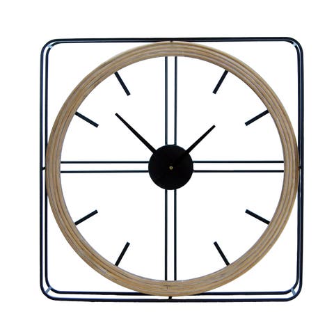 Metal 23.62 in. Wall Clock