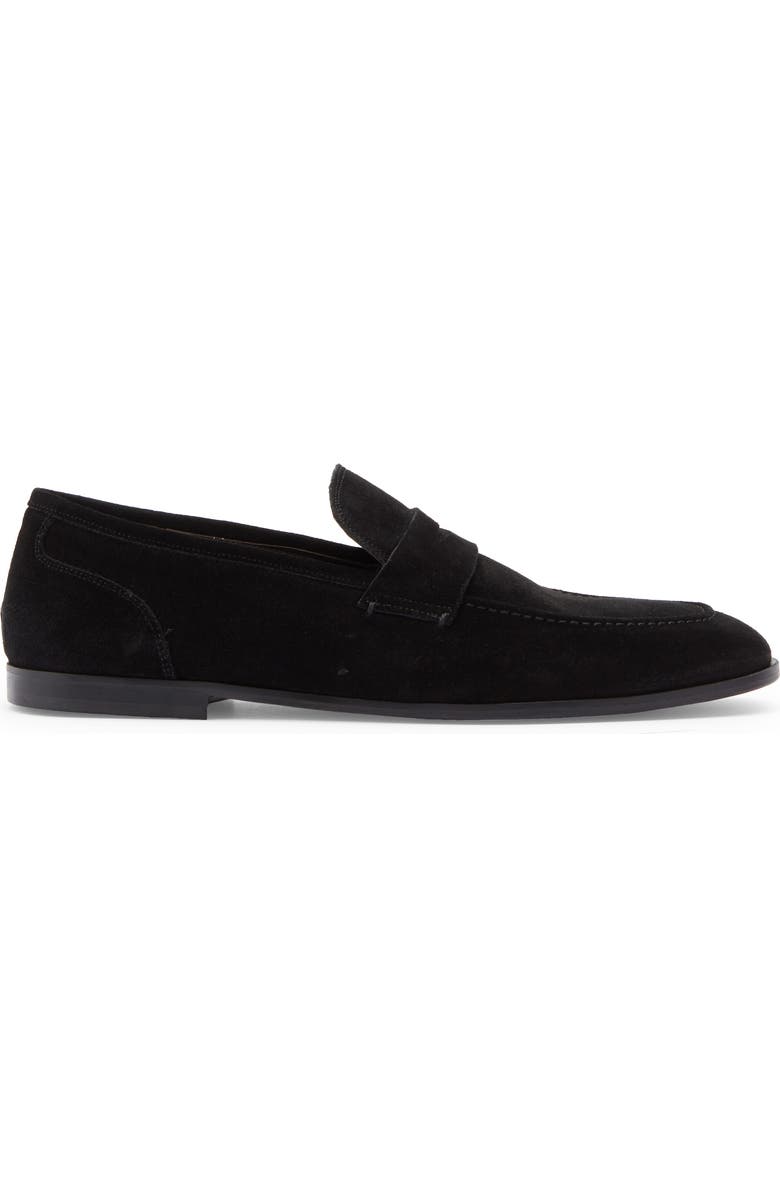 TO BOOT NEW YORK Brazil Penny Loafer, Alternate, color, Suede Black