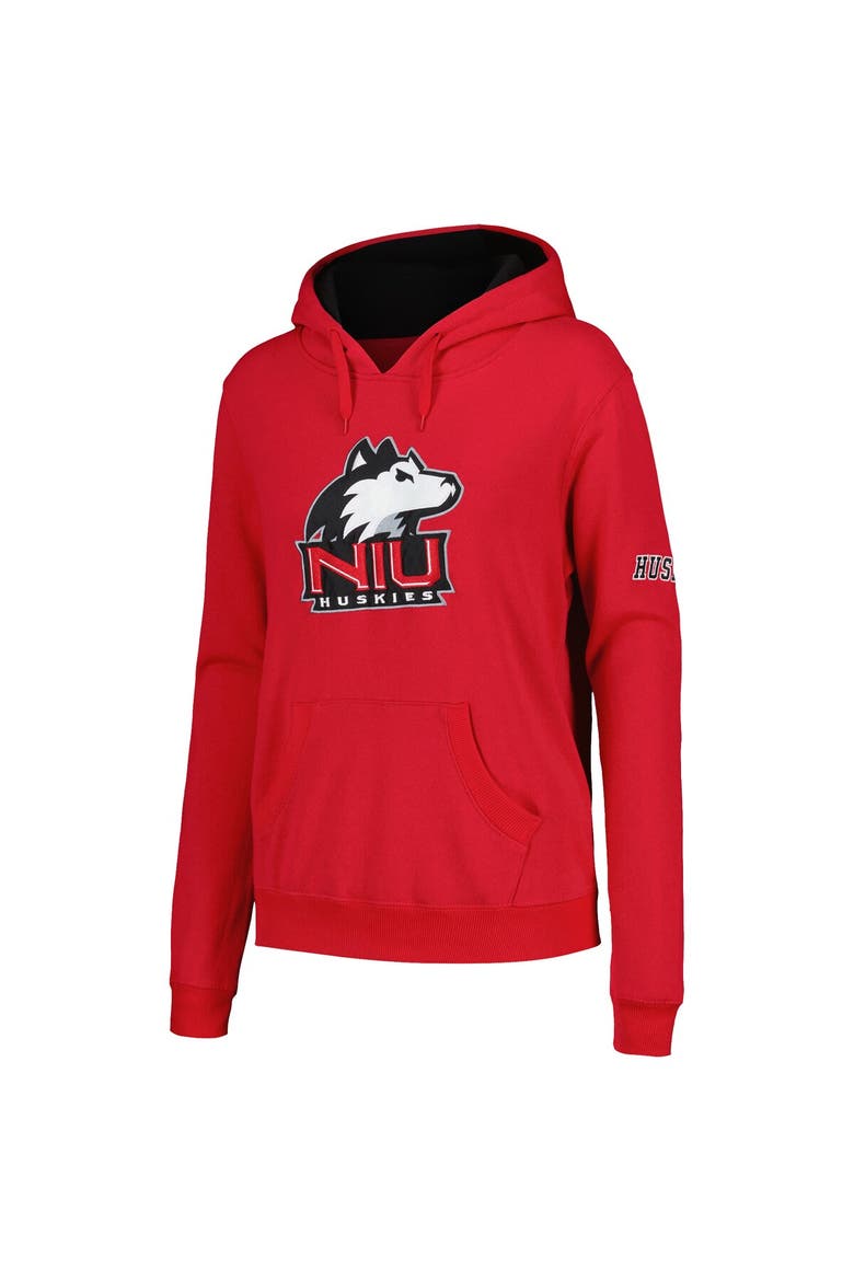 Women's Stadium Athletic Red Northern Illinois Huskies Big Logo Pullover Hoodie, Alternate, color, Red