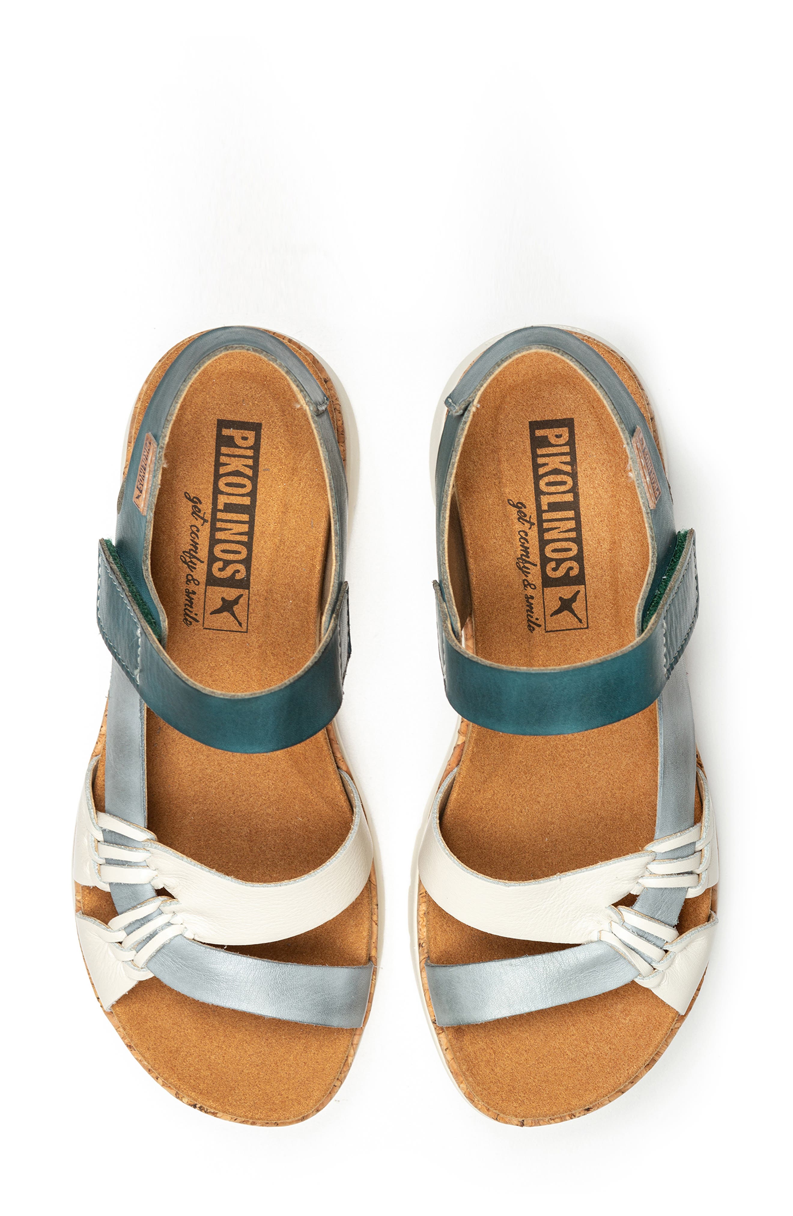 PIKOLINOS Palma Wedge Sandal, Alternate, color, River