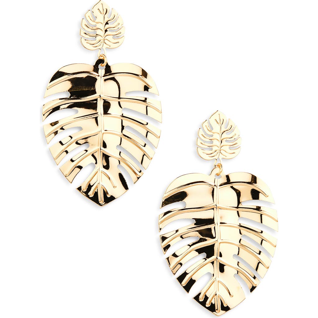 Tasha Palm Leaf Drop Earrings