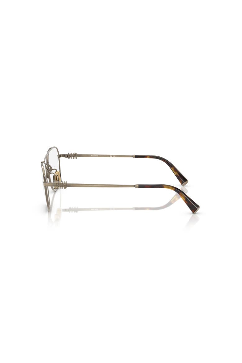 53mm Square optical glasses, Alternate, color, Gold