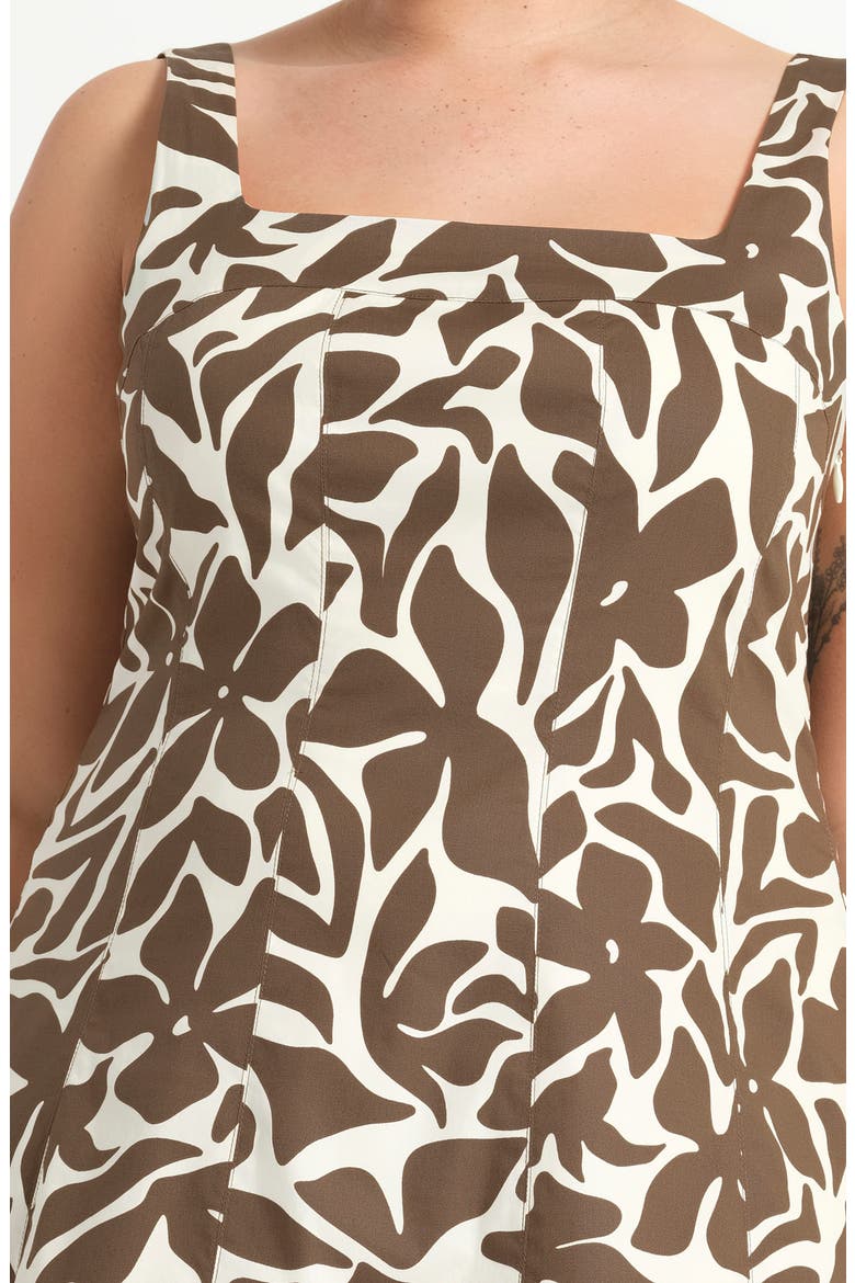 Sylvia Print Sleeveless MIdi Dress, Alternate, color, WILLOWFLORA