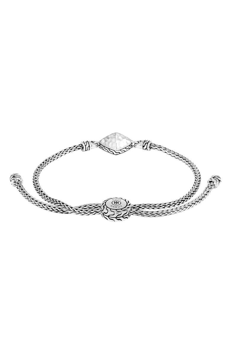 John Hardy Sterling Silver Classic Chain Hammered Bracelet, Alternate, color, Silver